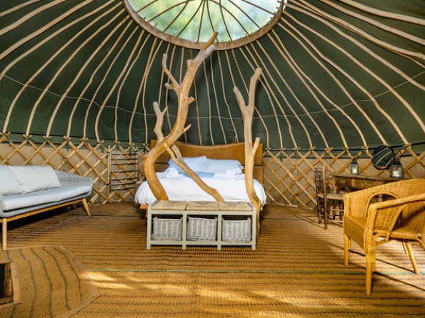 Coracle the yurt interior